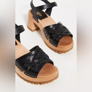 Swedish Hasbeens Rutan Heeled Sandals - 39